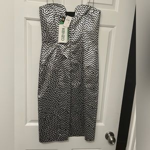 Brand New Beautiful black and silver Kenzo Dress